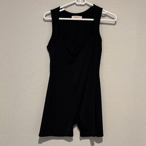 Black Sleeveless Onesie